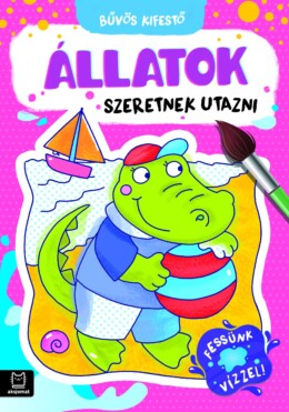 Bűvös kifestő. Állatok szeretnek utazni