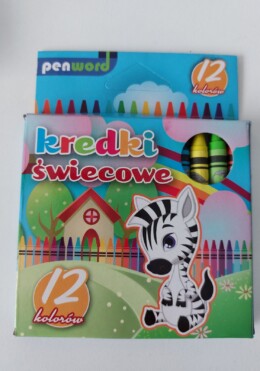 Zsírkréta, penword, 12 szín, kék csomag