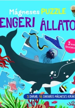 Mágneses puzzle - Tengeri állatok