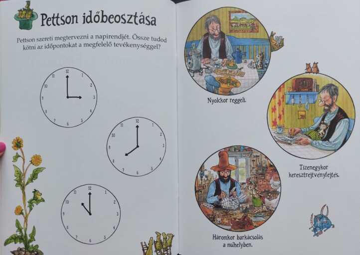 Színezz és játssz Pettsonnal és Findusszal! - Ismerkedés az órával - Image 2