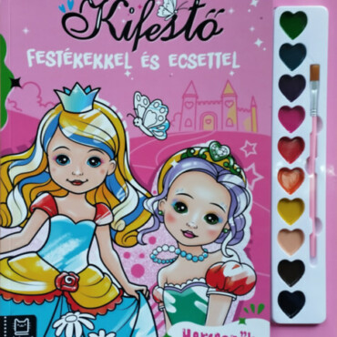 Kifestő festékekkel és ecsettel - Hercegnők