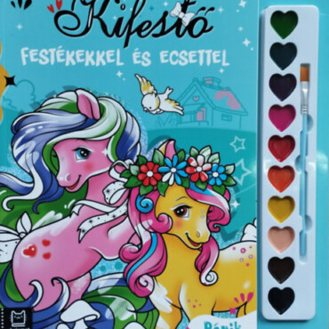 Kifestő festékekkel és ecsettel - Pónik