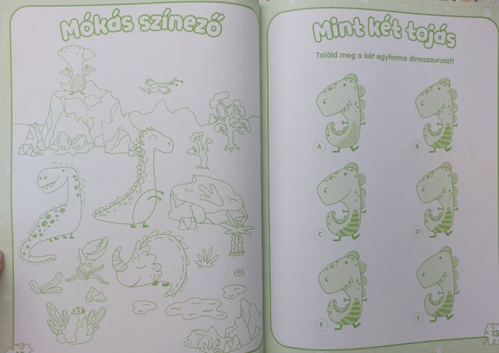 Dinoszauruszok - Foglalkoztatókönyv fényes pufi matricákkal - Image 2