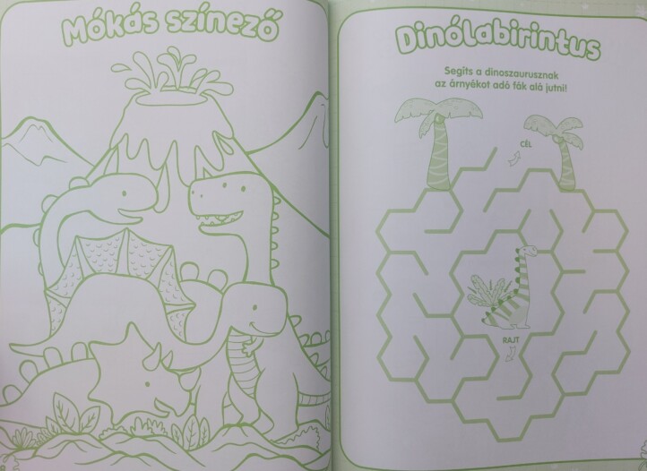 Dinoszauruszok - Foglalkoztatókönyv fényes pufi matricákkal - Image 3