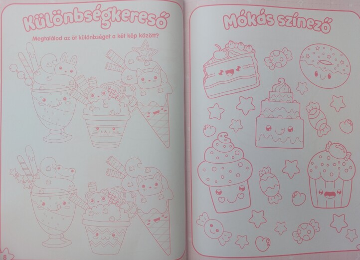 Kawaii - Foglalkoztatókönyv fényes pufi matricákkal - Image 2
