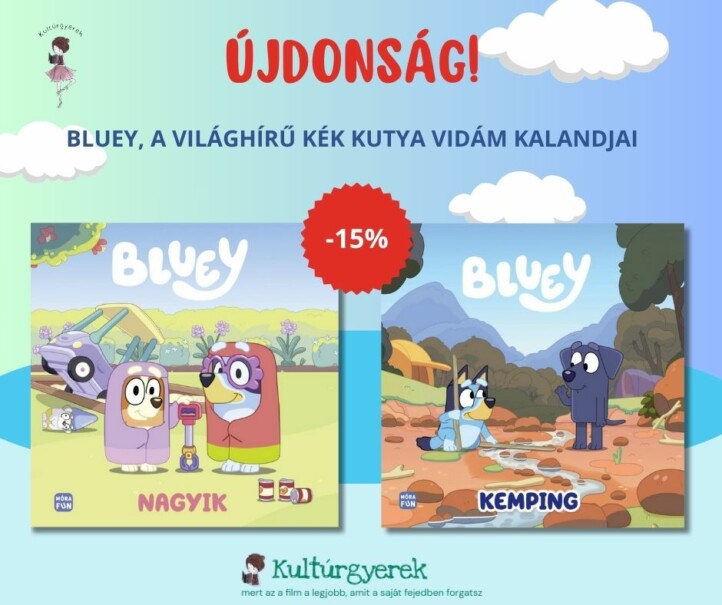 Bluey - Kemping+Bluey - Nagyik könyvcsomag