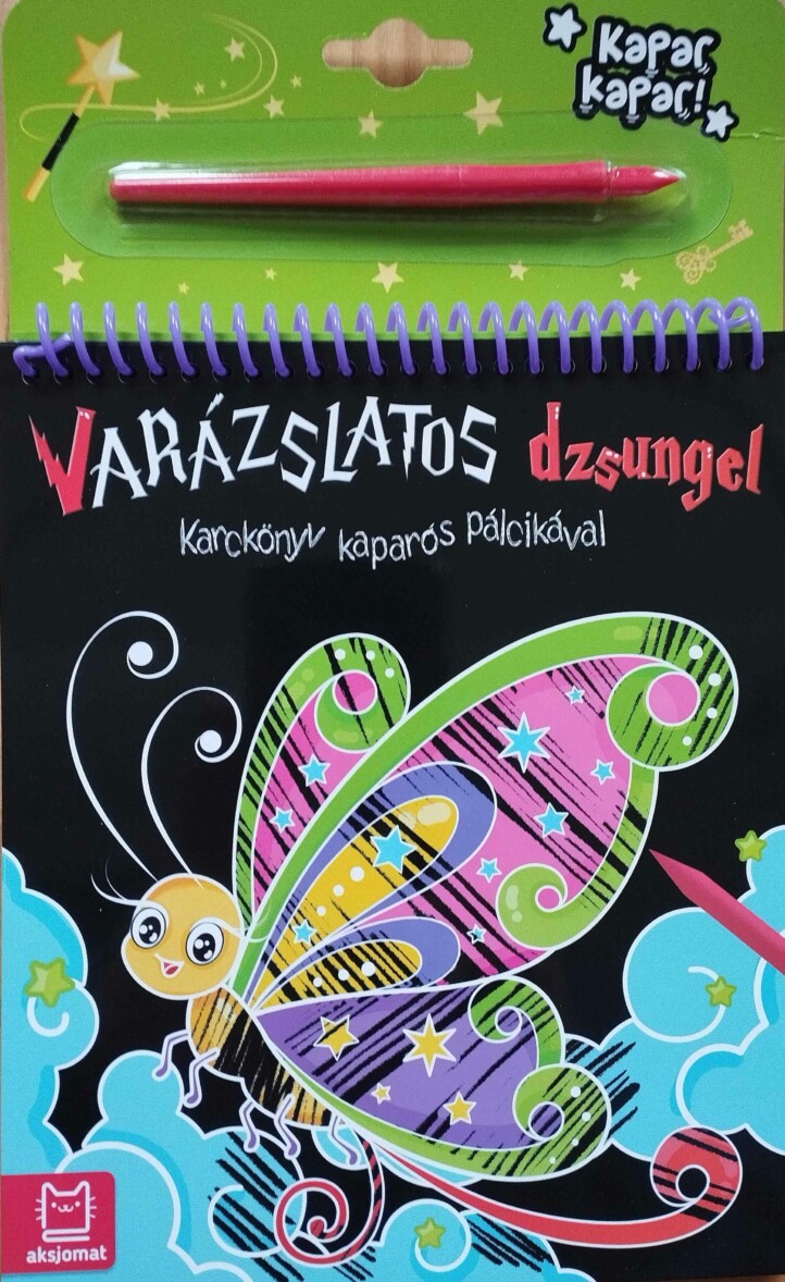 Karckönyv kaparós pálcikával -Varázslatos dzsungel