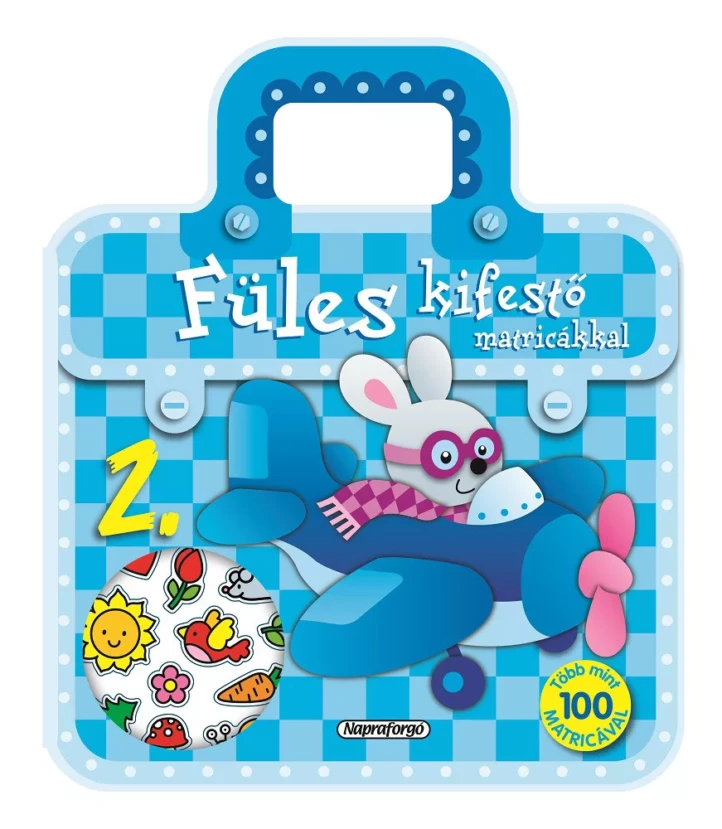 Füles kifestő matricákkal - 2. Repülő