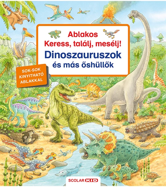 Ablakos Keress, találj, mesélj! Dinoszauruszok