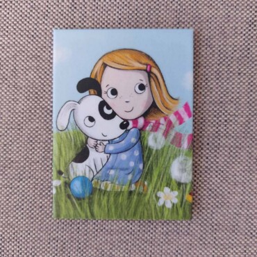 Pagony Art - Hűtőmágnes – Pitypang és Lili