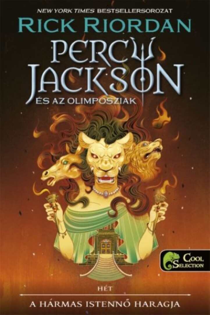 Percy Jackson és az olimposziak 7. - A hármas istennő haragja - puha táblás védőborító