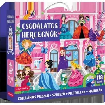 Csodálatos hercegnők - Csillámos puzzle