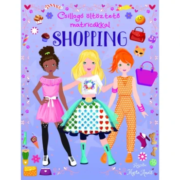 Csillogó öltöztető matricákkal - Shopping