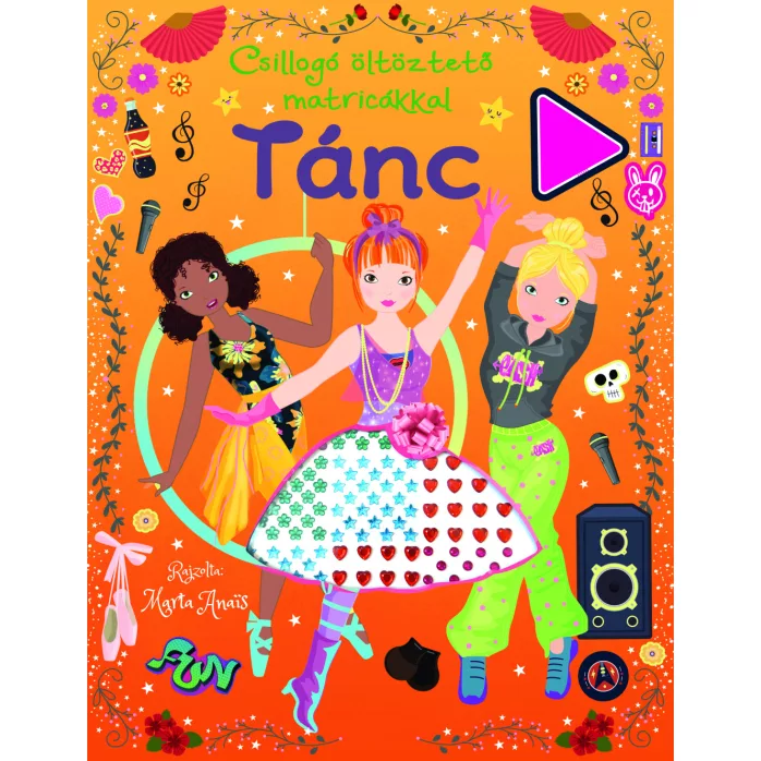 Csillogó öltöztető matricákkal - Tánc