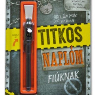 Titkos Naplóm - Fiúknak (Ajándék Tollal)