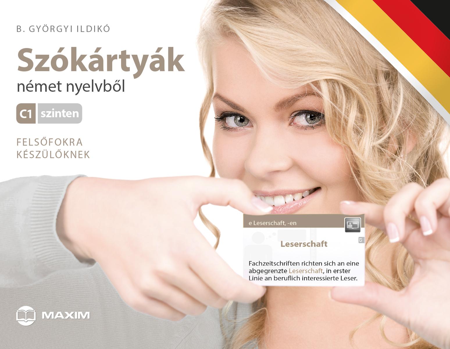 Szókártyák - Német Nyelvből C1 Szinten - Felsőfokra Készülőknek