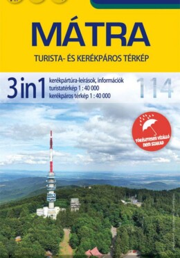 Mátra Túrista- És Kerékpáros Térkép 3In1 1:40000