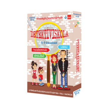 Detektíviskola 5-9 Éveseknek (Készségfejlesztő Kártyák)