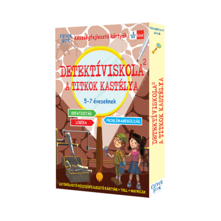 Detektíviskola 2. - A Titkok Kastélya 5-7 Éveseknek (Készségfejlesztő Kártyák)