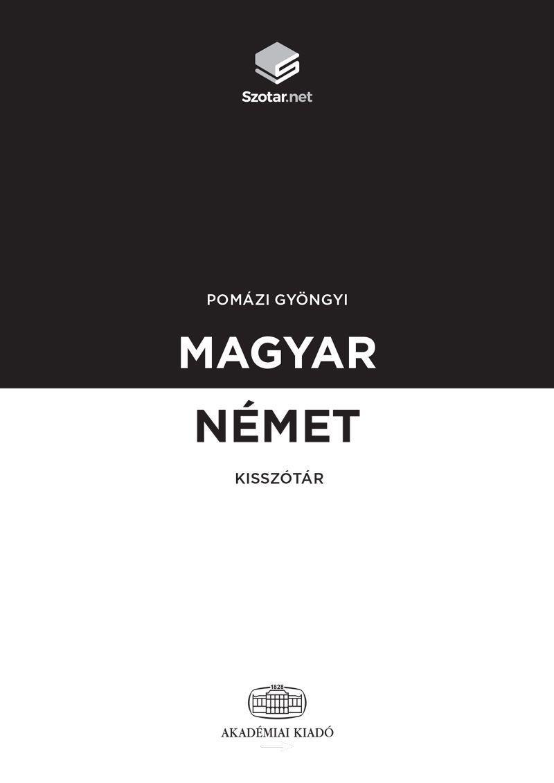 Magyar-Német Kisszótár + Online Szótárcsomag (Kicsi)