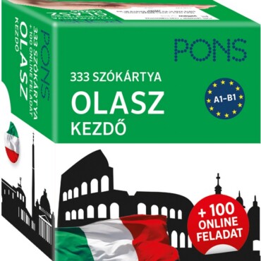 Pons 333 Szókártya Olasz Kezdő + 100 Online Feladat