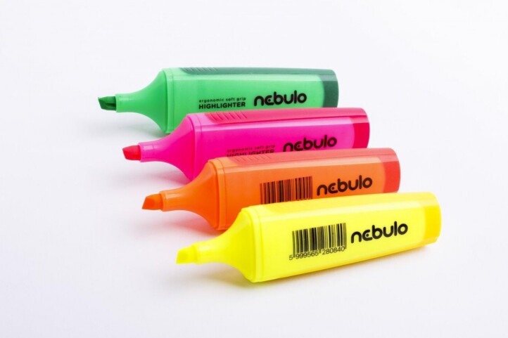 Szövegkiemelő,Neonzöld, Nebulo