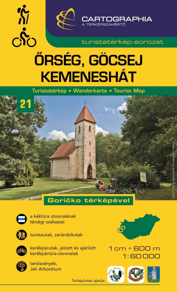 Őrség, Göcsej, Kemeneshát Turistatérkép