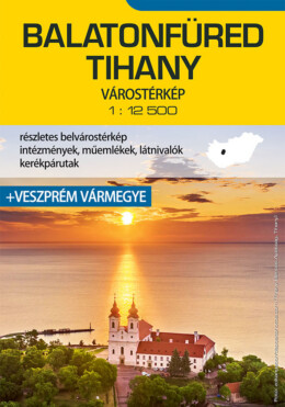 Balatonfüred, Tihany Várostérkép 1:12500