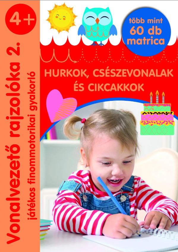 Vonalvezető Rajzolóka 2. - Hurkok, Csészevonalak És Cikcakkok (4+)