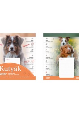 Kutyák Mágneses Falinaptár - 2027