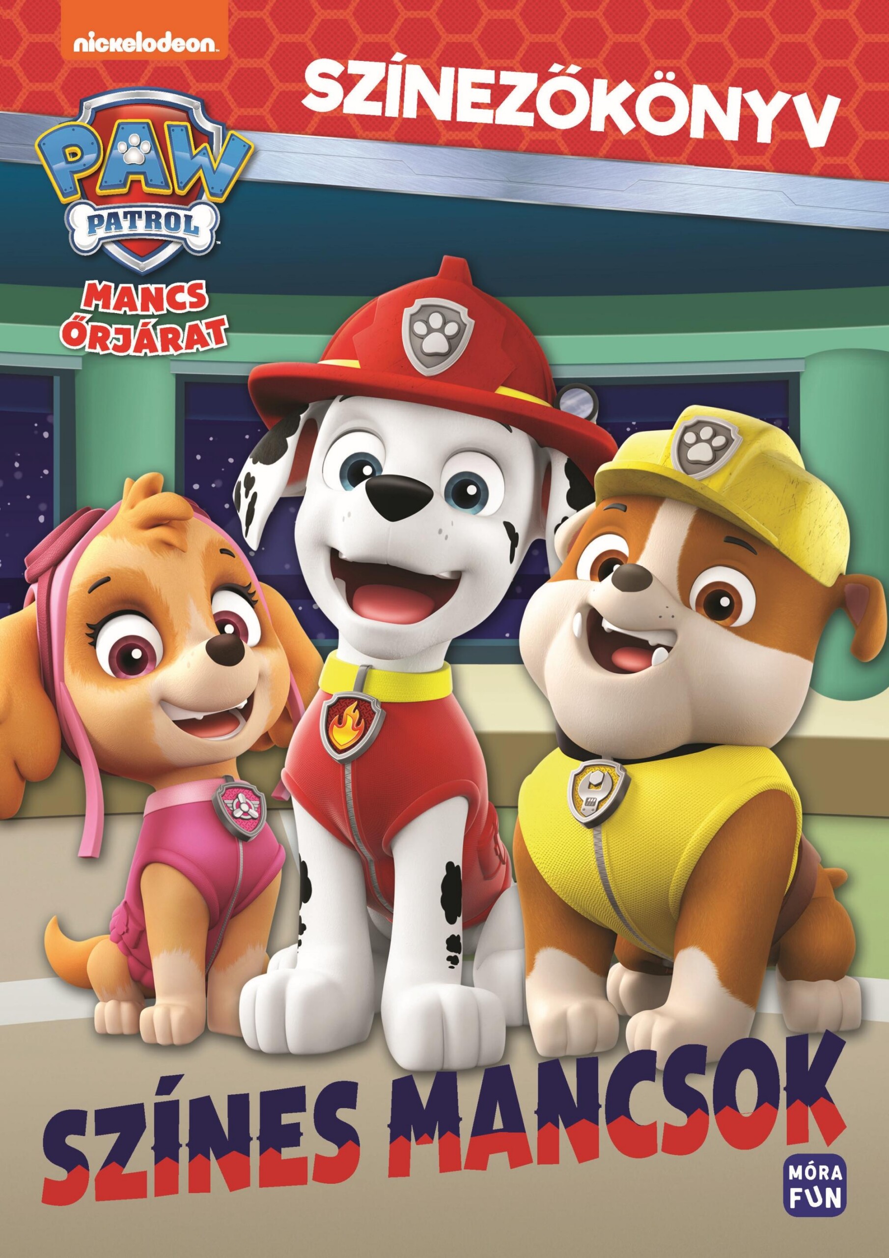 Mancs Őrjárat - Színes Mancsok - Színezőkönyv