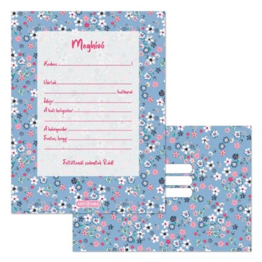 Partimeghívó Borítékkal Pearl Blossom Blue (5376) 24