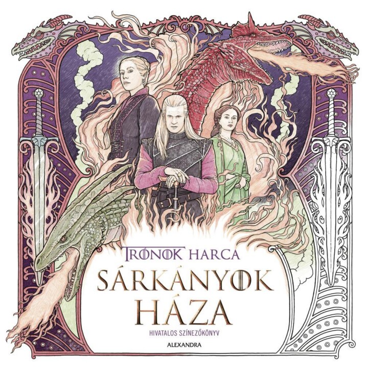 Sárkányok Háza (Trónok Harca) - Hivatalos Színezőkönyv