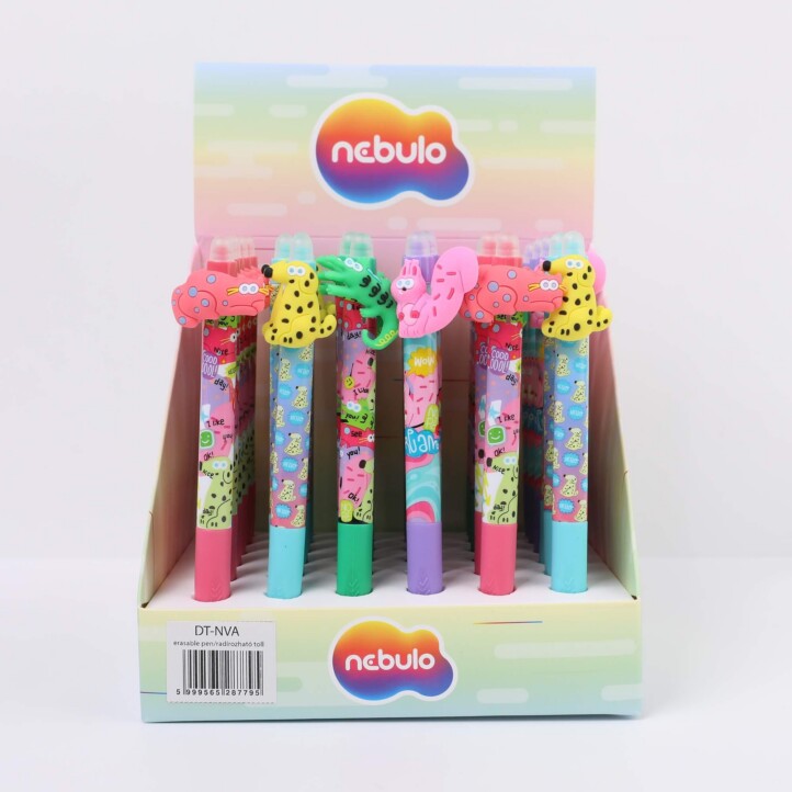 Zselés Toll, Nyomógombos, Radírozható, Neon Vicces Állatok, Nebulo