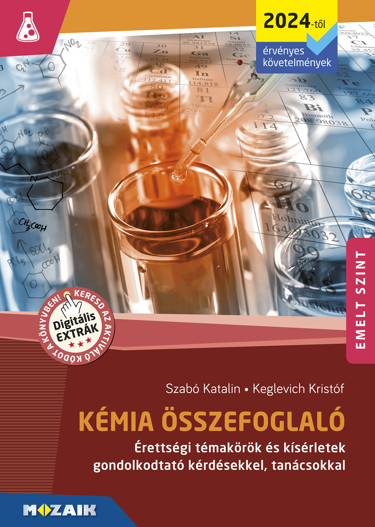 Kémia Érettségi Összefoglaló Emelt Szint (2024-Től Érv., Ms-3330U)