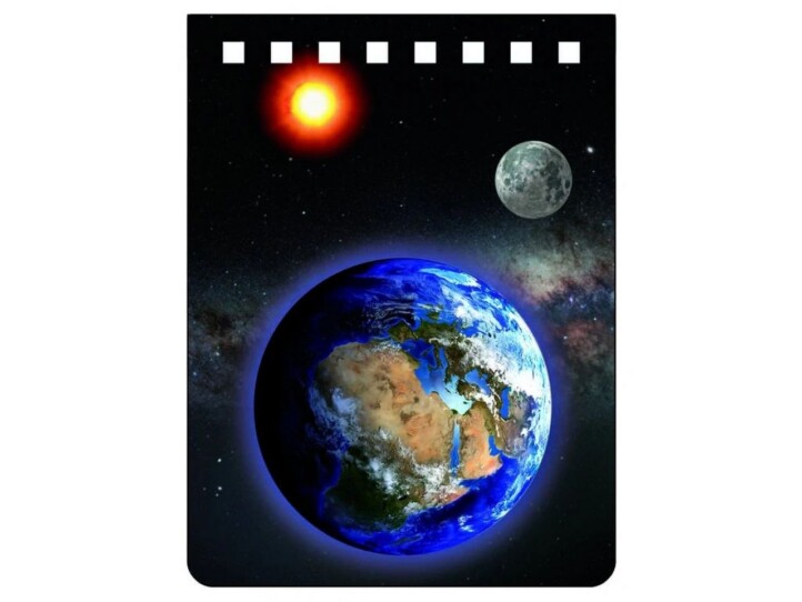 Earth Sun Moon Notebook A7 (Esm Vertikal)
