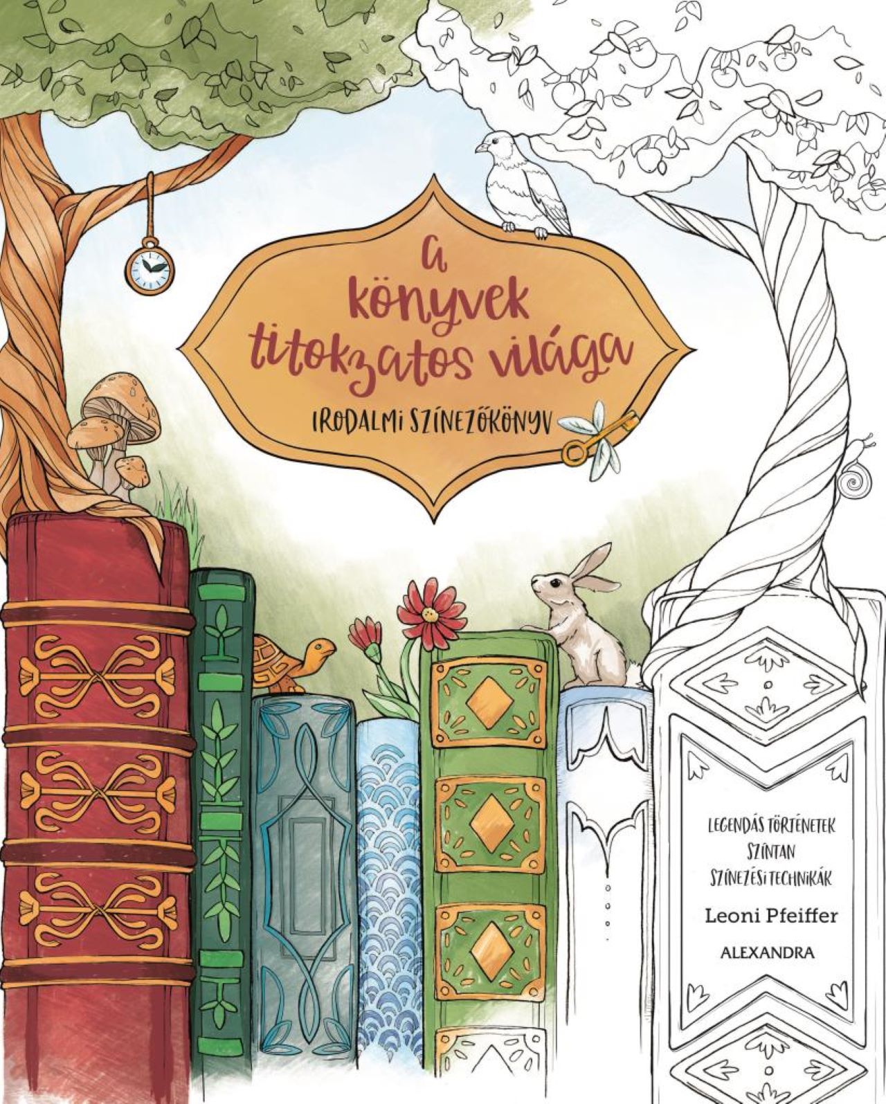 A Könyvek Titokzatos Világa-Irodalmi Színezőkönyv