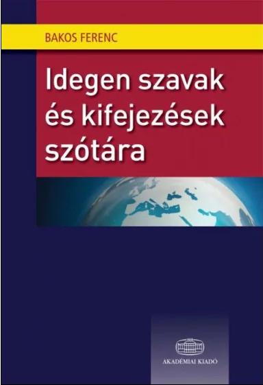 Idegen Szavak És Kifejezések Szótára