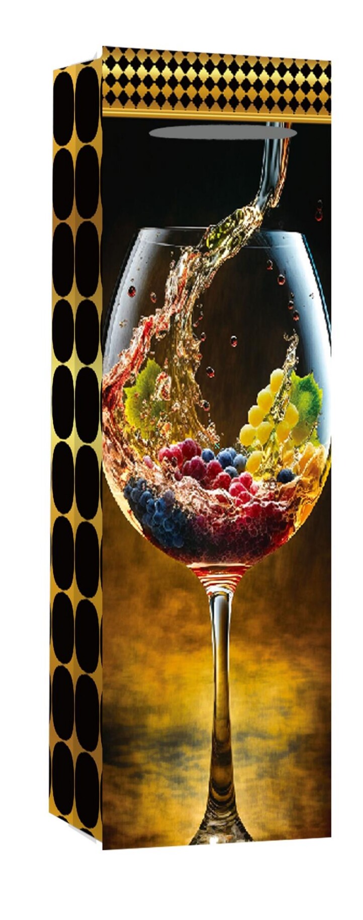 Papírtasak Boros M.poh.szőlő  12*36