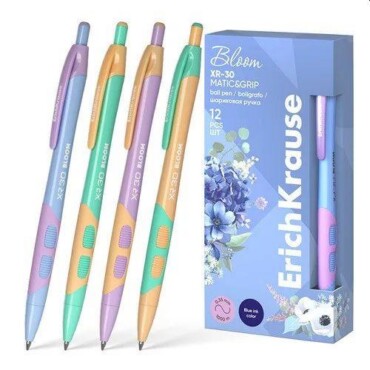 Golyóstoll Erichkrause Xr-30 Matic&Grip Pastel Bloom 0.7 Mm Kék Vegyes Színek