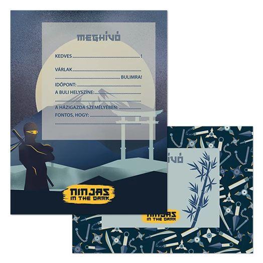Partimeghívó Borítékkal Ninjas In The Dark (5457) 25