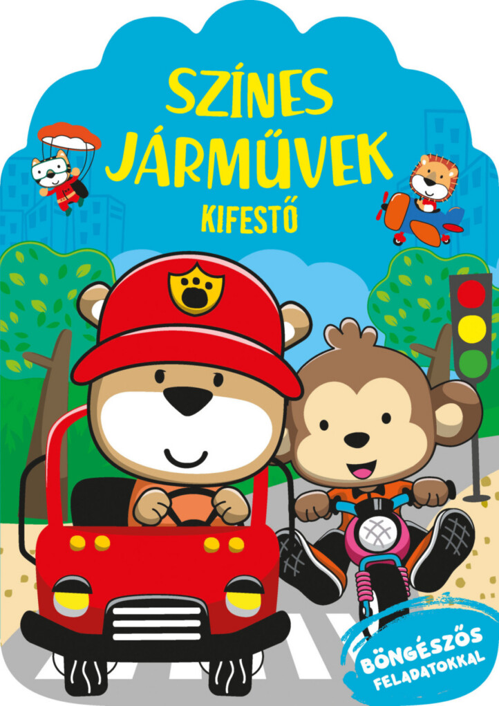 Színes Járművek - Kifestő