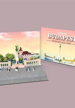 Képeslap Pop-Up Hősök Tere