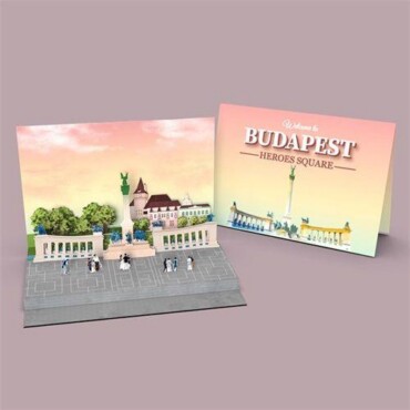 Képeslap Pop-Up Hősök Tere