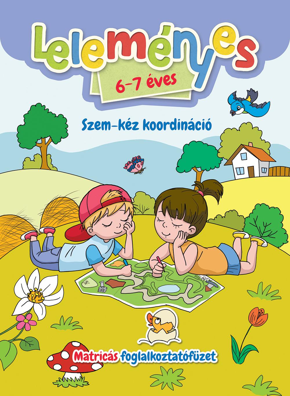 Leleményes 6-7 Éves Szem-Kéz Koordináció Matricás Foglalkoztatófüzet