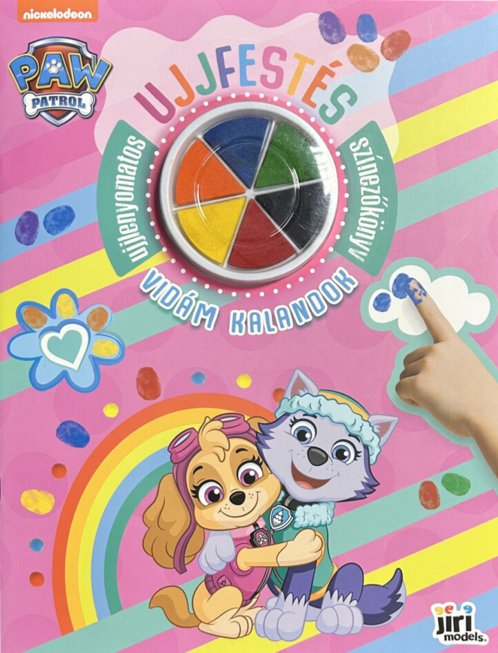 Mancs Őrjárat- Ujjfestés - Vidám Kalandok - Ujjlenyomatos Színezőkönyv