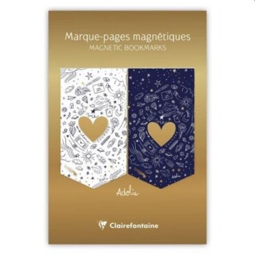 Mágneses Könyvjelző Clairefontaine Adolie, 10,5X15,5Cm