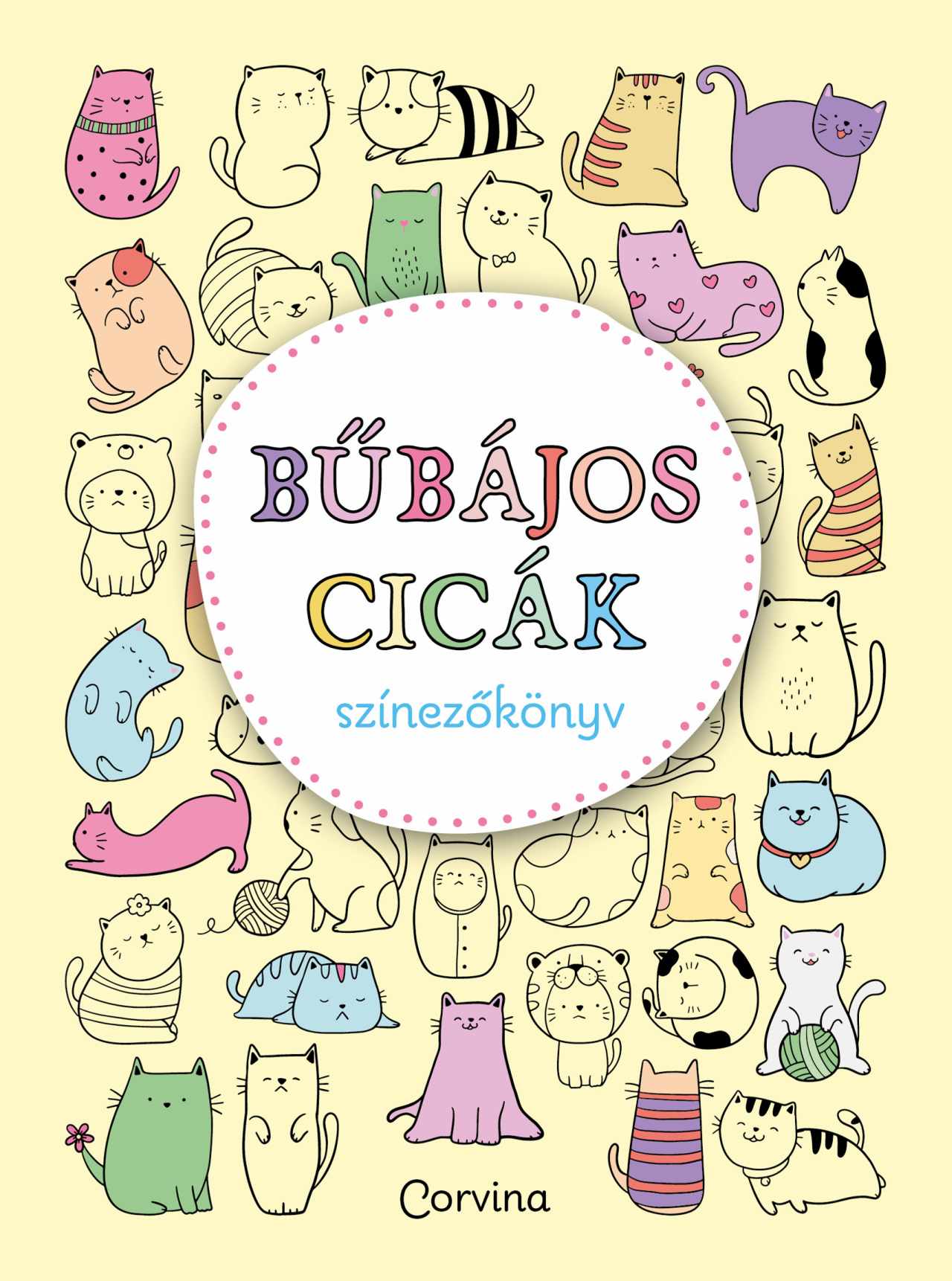 Bűbájos Cicák Színezőkönyv