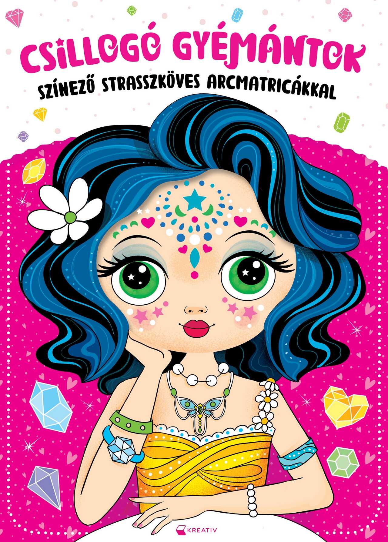 Csillogó Gyémántok - Színező Strasszköves Matricákkal