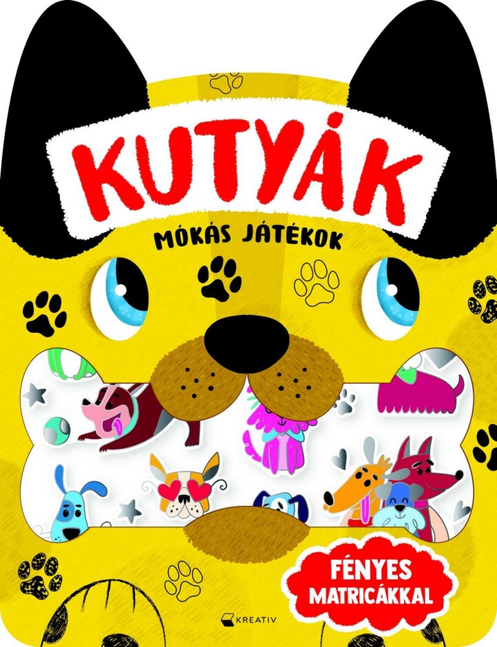 Kutyák  Mókás Játékok - Fényes Matricákkal
